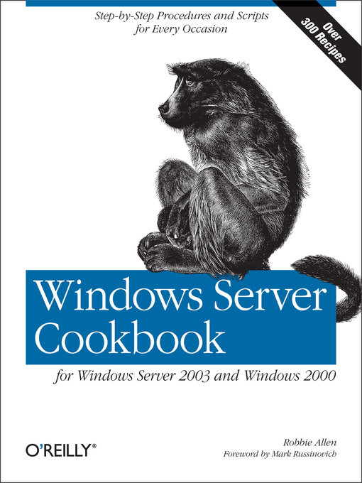 Title details for Windows Server Cookbook by Robbie Allen - Available